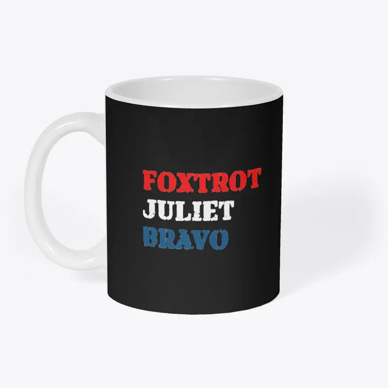 Foxtrot Juliet Bravo Red White Blue Mil