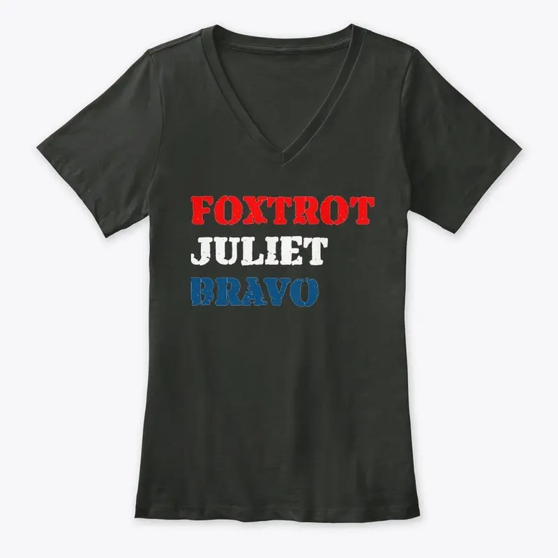 Foxtrot Juliet Bravo Red White Blue Mil