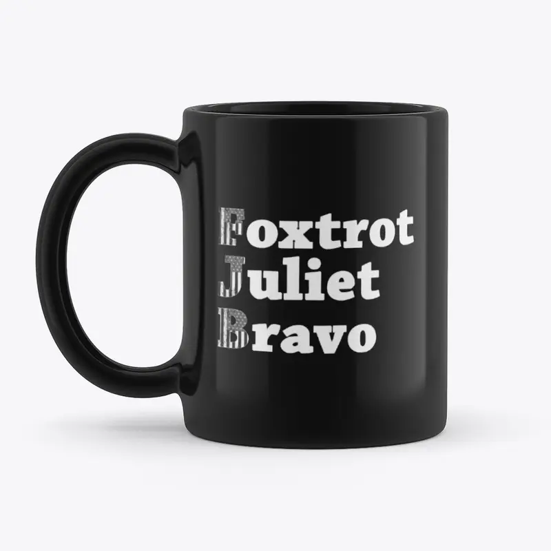 Foxtrot Juliet Bravo Mono Flags