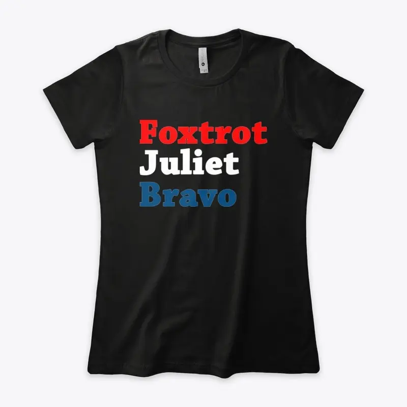 Foxtrot Juliet Bravo Red White Blue